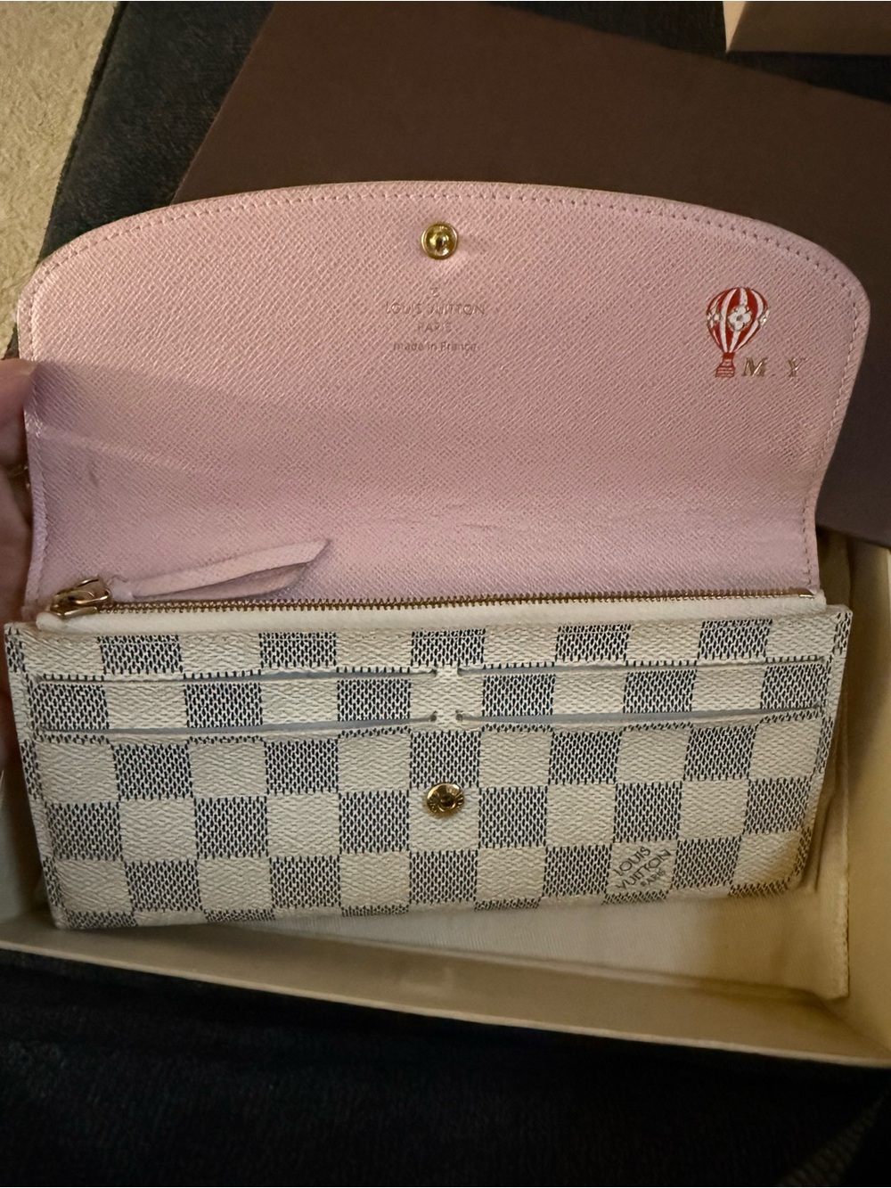 Louis Vuitton Damier Azur Emilie Wallet - Picture 3 of 8